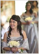 Silver bridesmaid dress